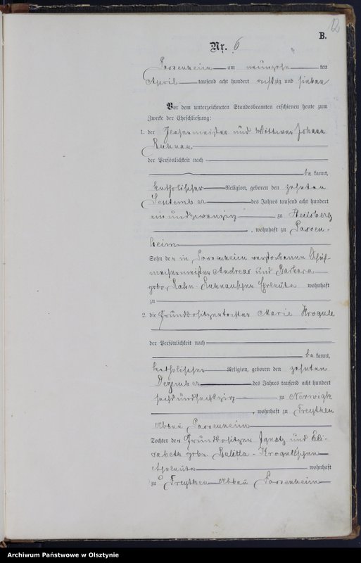 image.from.unit.number "Heiraths-Haupt-Register Nr 1 - 25"