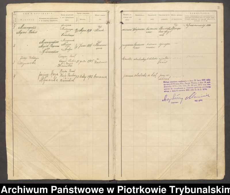 Obraz 5 z jednostki "[Księga ludności stałej gminy Grabica wsi: Grabica, Ostrów]"