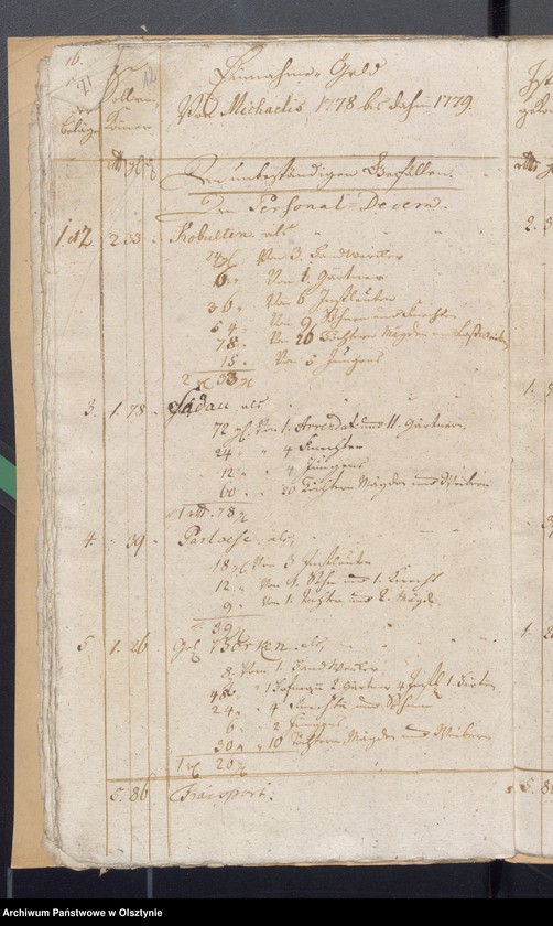 image.from.unit.number "Kobultische Kirchen Jahres Rechnung über Einnahme und Ausgabe Geld"