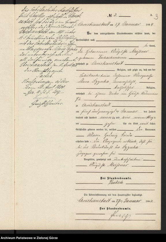 image.from.unit.number "Geburts-Neben-Register im Standes-Amt Christianstadt Kreis Sorau 1894"