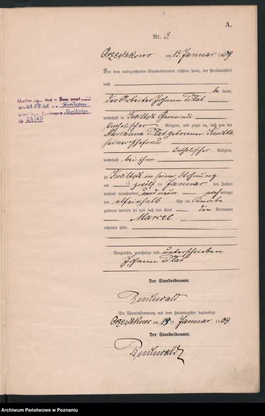 Obraz 6 z jednostki "Geburts-Neben-Register"