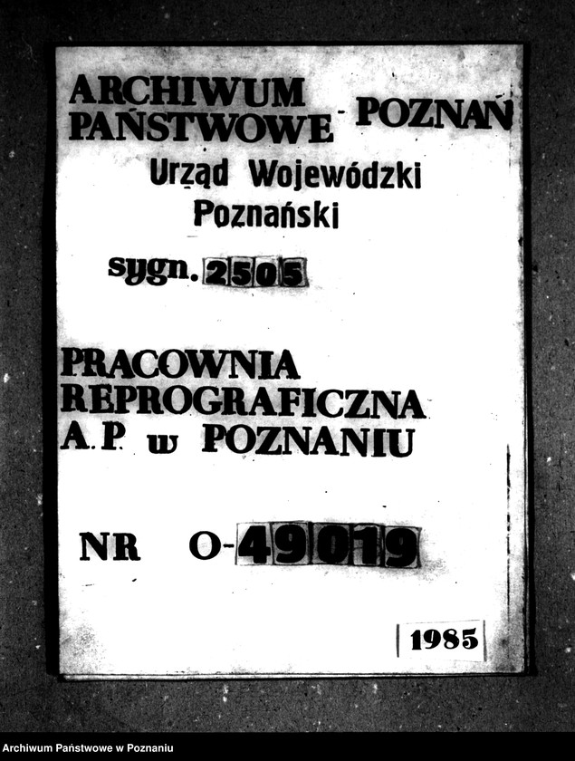 Obraz 1 z jednostki "Majątek Mierzejewo powiatu leszczyńskiego wyłączenie z art. 4/5 ustawy o reformie rolnej Alfred Ziółkowski"