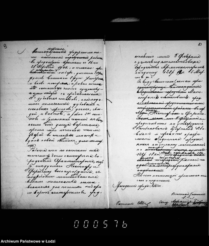 Obraz 11 z jednostki "O proizvodstve rabot po počinke zdanija cholernoj bol´nicy v gor. Lodzi"