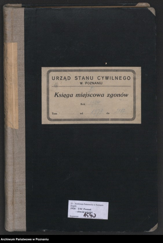 Obraz 2 z jednostki "Księga miejscowa zgonów tom IV [Rejestr główny zgonów]"