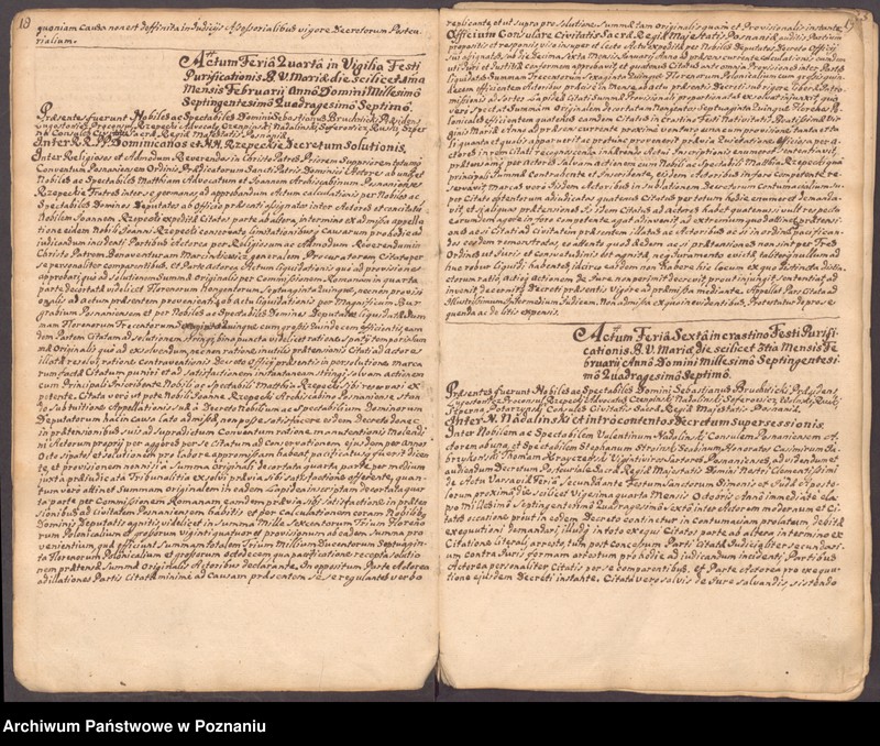 Obraz 14 z jednostki "Prothocollum nobilis officii consularis civitatis SR.Mtis Posnaniae."