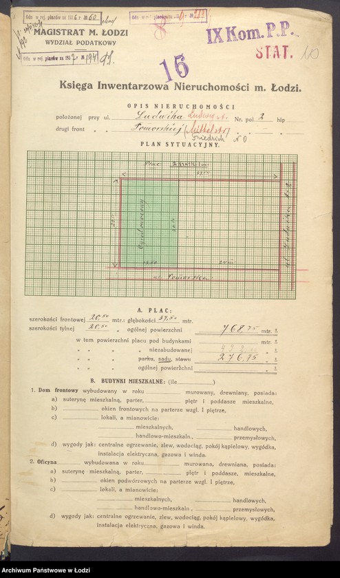 image.from.unit.number "Księga inwentarzowa nieruchomości m. Łodzi ul. Ludwika"