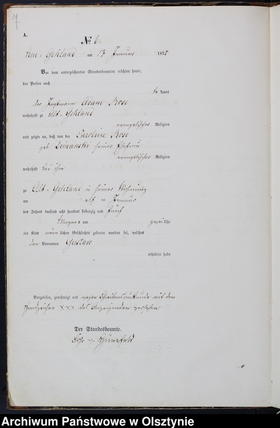 image.from.unit.number "Haupt-Geburts-Register Nr 1 - 98"