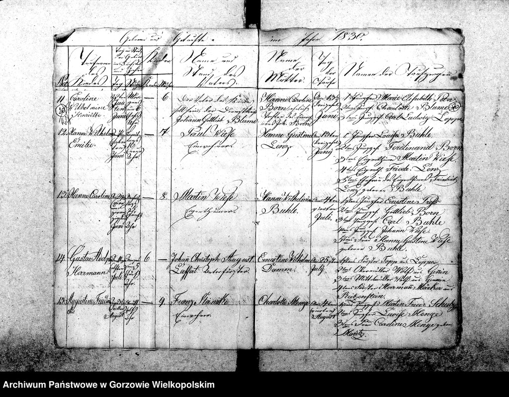 image.from.unit.number "Duplikate der Kirchenbücher von der Parochie Genninsch Warthebruch: Spiegel (Poźrzadło), Blumenthal (Kwiatkowice), Ludwigsthal (Trzęsów), Bergenhorst (Gorzębia), Haferwiese (Gosławka), Pollychener Hollander (Nowe Polichno), Gross Rehne (Rań), Alt Gennin (Jeninek), Ober Gennin (Jeniniec), Unter Gennin (Podjenin)"