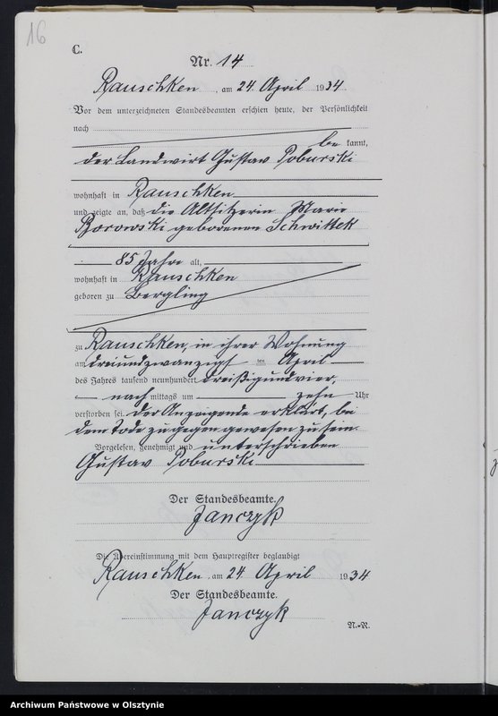 image.from.unit.number "Sterbe-Register /Neben-Register/ Nr 1 - 27"