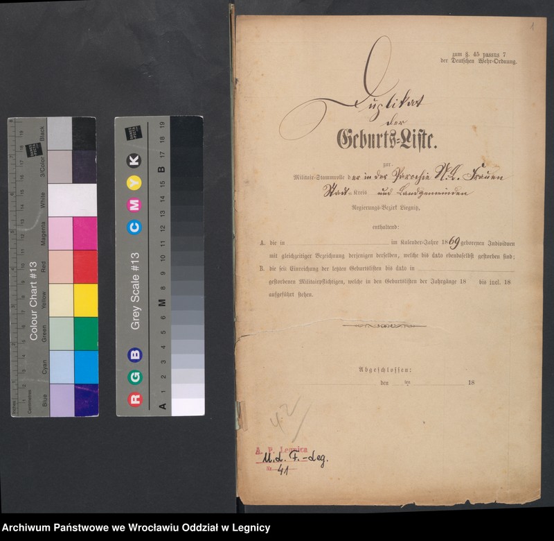 image.from.unit.number "Geburts-Liste zur Militair Stammrolle"