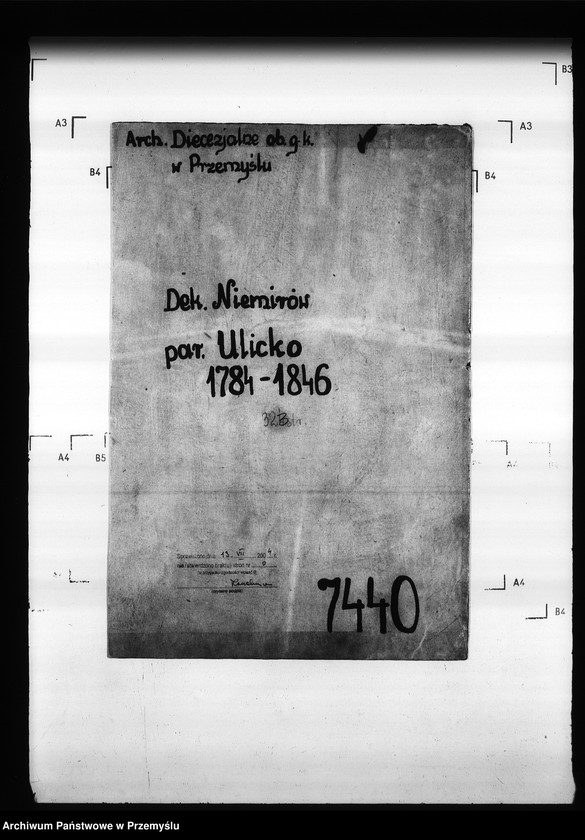 Obraz 4 z jednostki "[Kopie ksiąg metrykalnych parafii Ulicko (dekanat Niemirów)]"