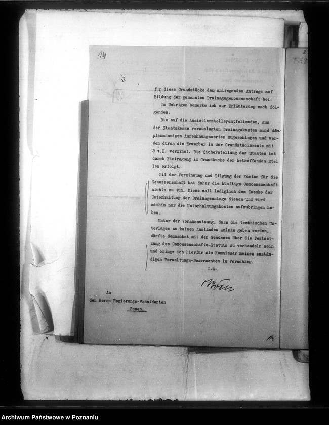 Obraz 17 z jednostki "Die Draenage-Genossenschaft Thomashof Kreis Pleschen Tomaszewo"