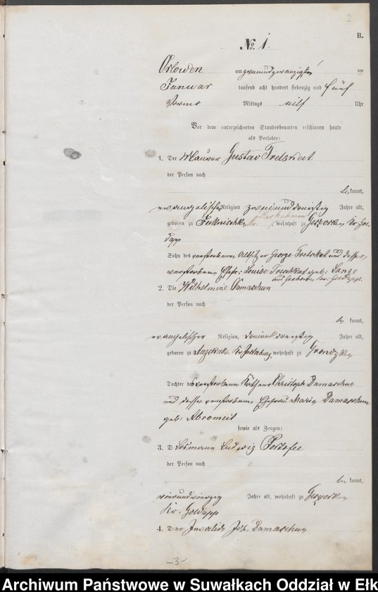 image.from.unit.number "Heiraths-Neben-Register des Preussischen Standes-Amtes Orlowen Kreis Loetzen"