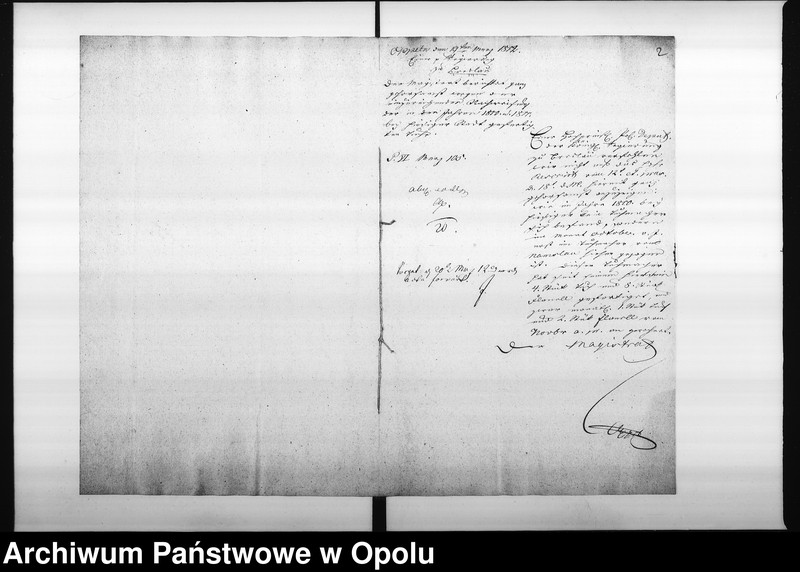 Obraz 6 z jednostki "Acta des Magistrats zu Oppeln von Einsendung der monathl[ichen] Nachweisnung der Tuch Fabrication Vol. I de anno 1812"