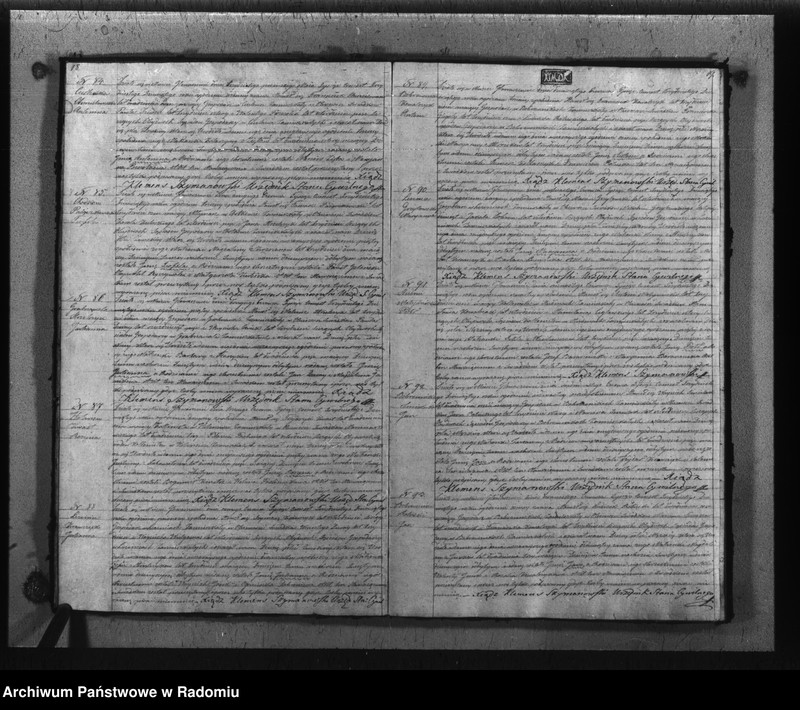 image.from.unit.number "Akta urodzonych, małzeństwa i zeyścia gminy i parafii Głowaczewskiwy w roku 1839"