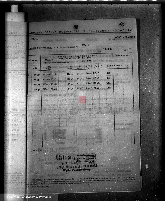 Obraz 14 z jednostki "Miejskie Zakłady Światła, Siły i Wodociągów w Lesznie nr woj. kotła 6841"