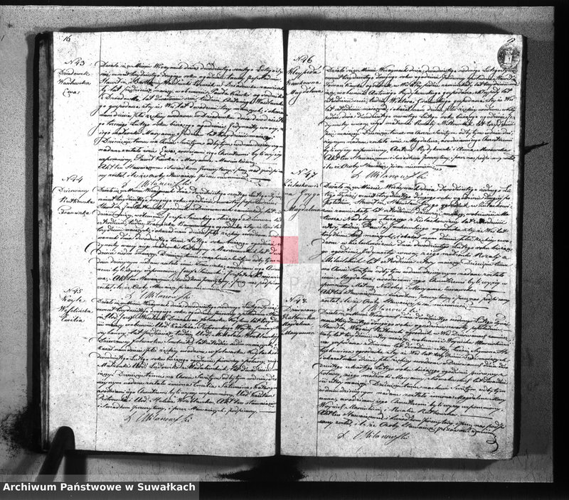 image.from.unit.number "Duplikat parafij wiżayńskiey z roku 1832"