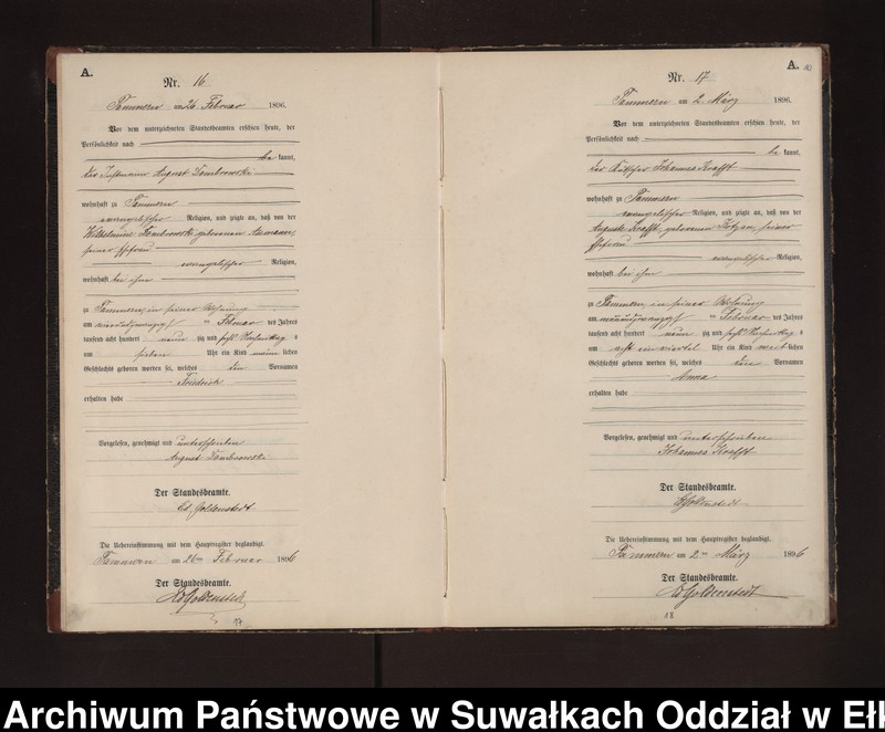 image.from.unit.number "Geburts-Neben-Register des Preussischen Standes-Amtes Neuhoff Kreis Loetzen"