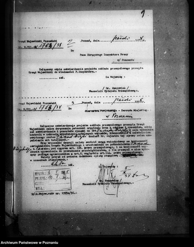 image.from.unit.number "Wytwórnia lakierów, pokostów i artykułów malarskich Fr. Mikołajczak i W. Słoma Poznań ul. Strumykowa 12"