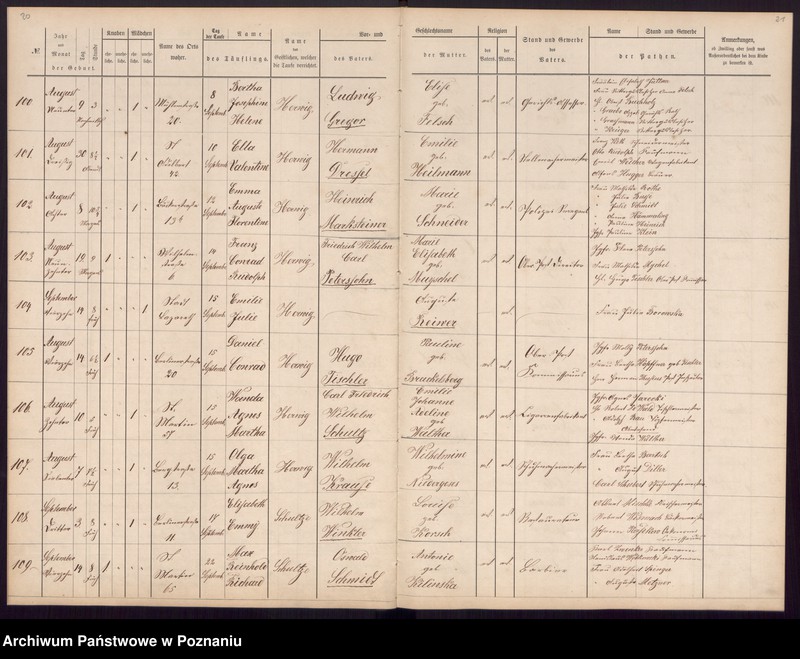 Obraz 14 z jednostki "[Akta urodzeń i chrztów, ślubów, zgonów]"