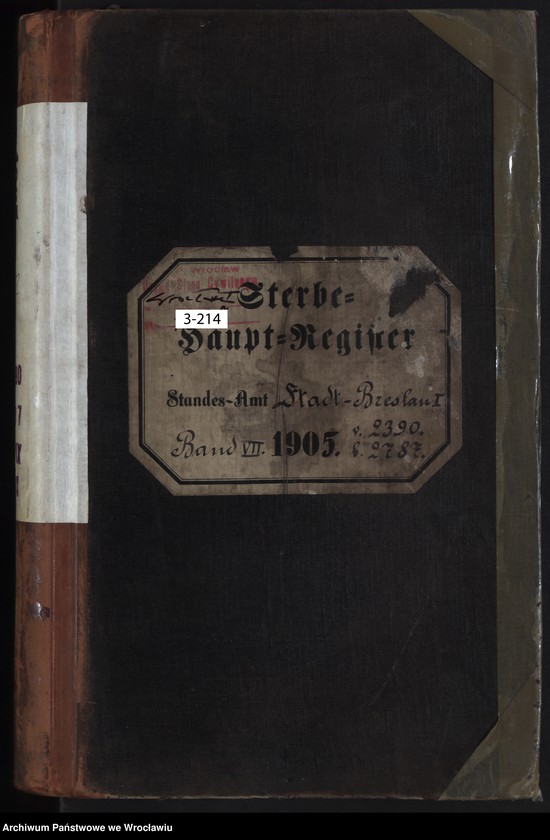 image.from.unit.number "Sterbe-Haupt-Register Breslau I 1905 Band 7"