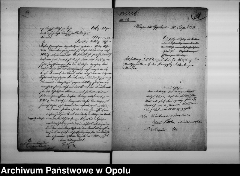Obraz 13 z jednostki "Acta des Magistrats zu Oppeln betreffend die Ablösung der Mauthe auf der Falkenberg-Krappitzerstrassa resp. Bau 1 Staats-chausse v[on] Oppeln über Proskau [Prószków] nach dem Neustädter Kreise"