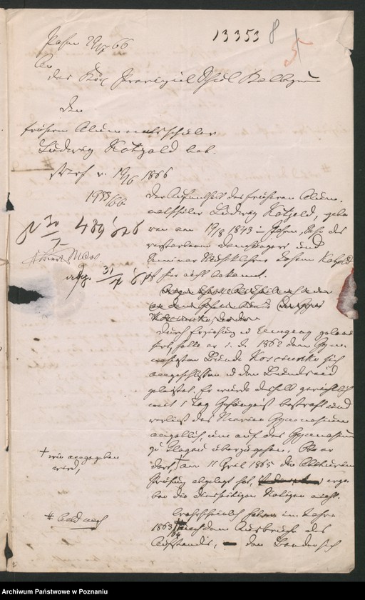 Obraz 11 z jednostki "A. betr. Ludwig Kotzold, Stud. med."