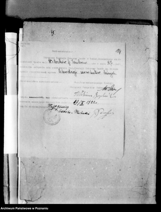 Obraz 19 z jednostki "Lustracja lasów majątku Wilczków powiat turecki"