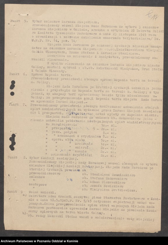 image.from.unit.number "Protokoły posiedzeń [Miejskiej Rady Narodowej]"