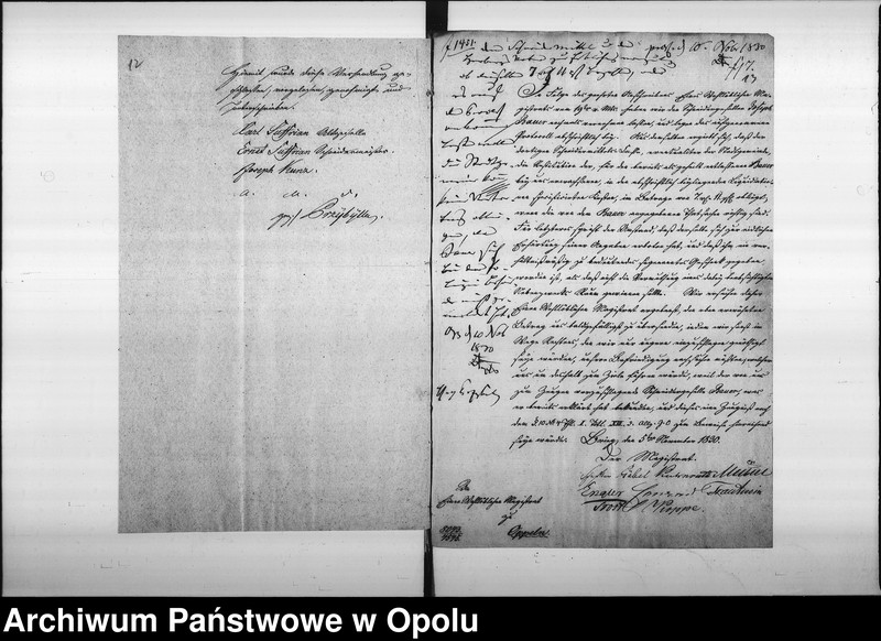 Obraz 12 z jednostki "Acta des Magistrats zu Oppeln betreffend die Anforderung des Magistrats zu Brieg wegen der Cur-Kosten des mit der Krätze angeblich behafteten Schneidergesellen Joseph Bauer aus Dittmaringen in Baiern im Betrage von 7 rtl. 11 pfg."