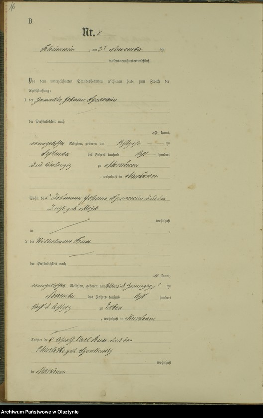 image.from.unit.number "Heiraths-Haupt-Register Nr 1 - 16"