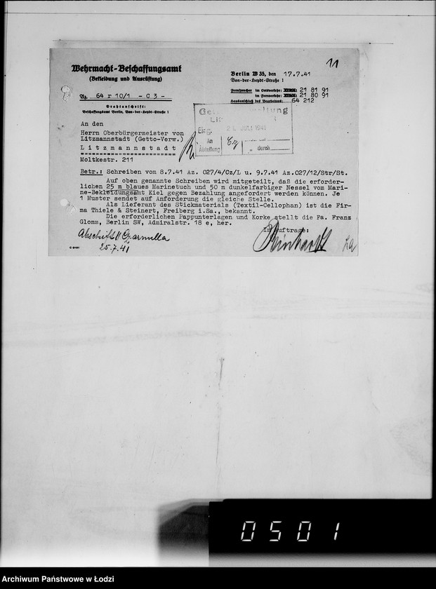 Obraz 15 z jednostki "Kriegsauftrag 5148-723-7-304843 Abzeichen f.Marine 15"