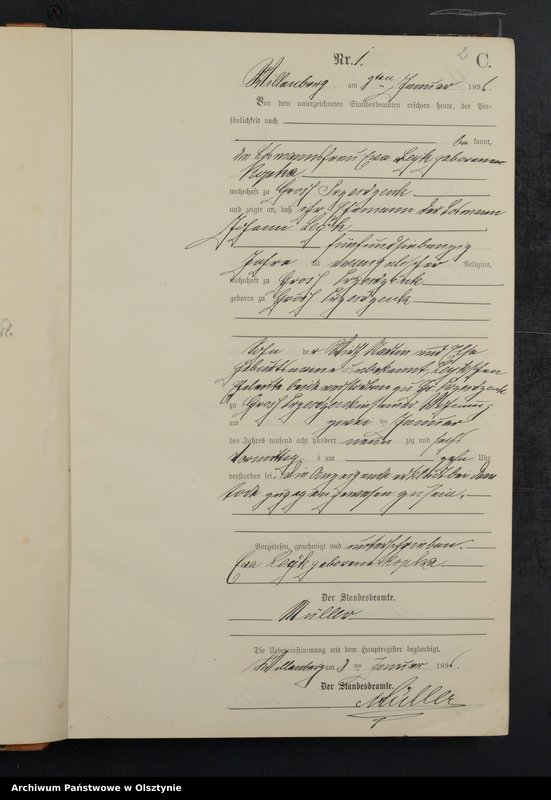 image.from.unit.number "Sterbe-Neben-Register Nr 1 - 156"