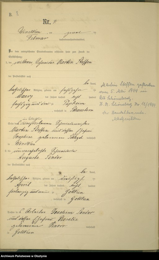 image.from.unit.number "Heiraths-Haupt-Register Nr 1 - 16"