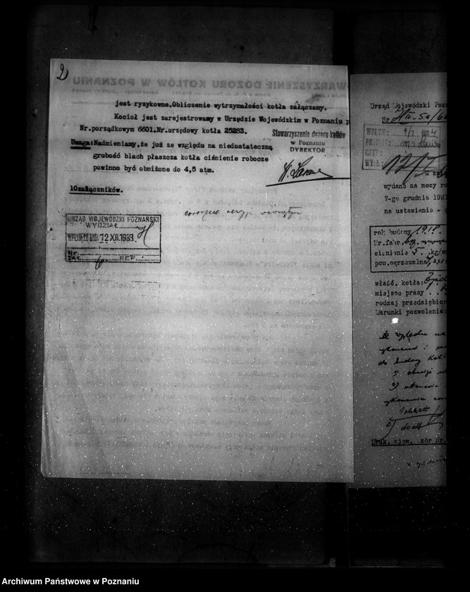 Obraz 6 z jednostki "Zjednoczone Pralnie Parowe w Bydgoszczy nr woj. kotła 6601"