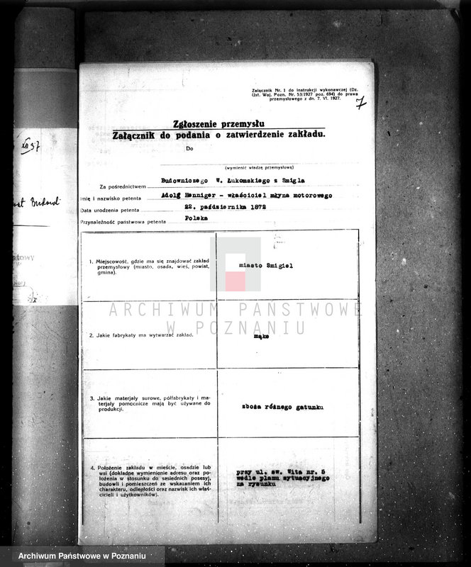 Obraz 11 z jednostki "/Przebudowa młyna A. Hennigera w Śmiglu, pow. kościański/"