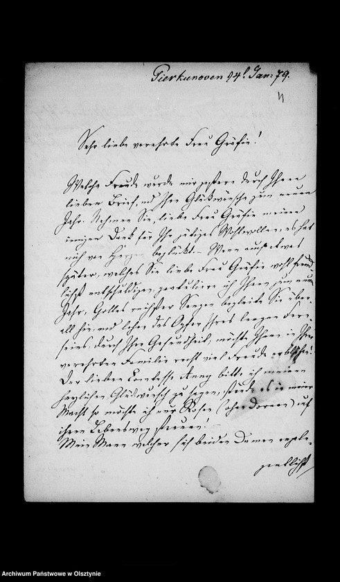 image.from.unit.number "/Agnes, Auguste, Clara, Ella, M. Pelet, Ella v. Stein, M. Pelet u. v. Wuthenow an Anna Gfin Lehndorff geb. Hahn/"