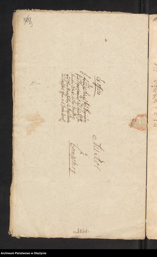 image.from.unit.number "In S. [Sachen] des Fähndrich Andreas von Zydowitz wegen seiner Abwesenheit"