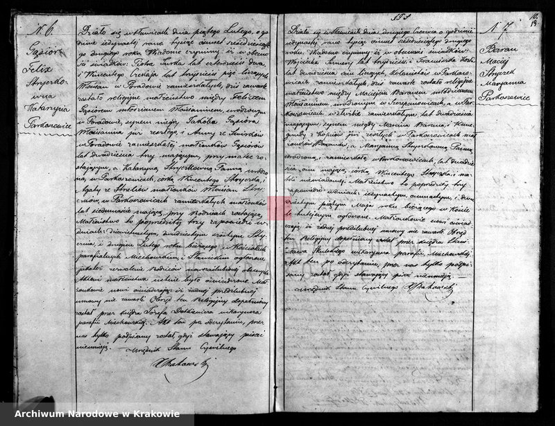 Obraz z zespołu "Akta stanu cywilnego Parafii Rzymskokatolickiej w Sławicach"