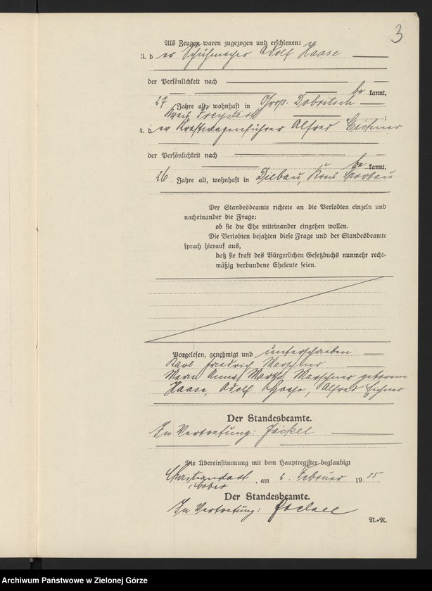image.from.unit.number "Heirats-Neben-Register Standesamt Christianstadt 1935 No. 1 bis 18"