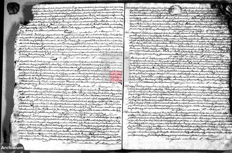 image.from.unit.number "Duplikat akt urodzonych, zaślubionych i umarłych w parafii wigierskiej"