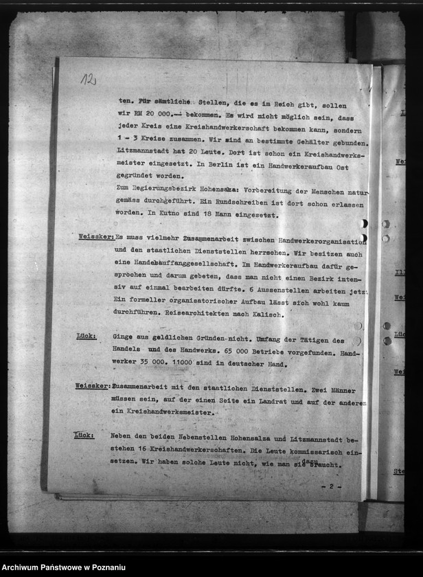 Obraz 16 z jednostki "Sprawozdania i protokoły zebrań w sprawie rzemiosła"