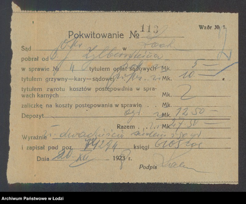 Obraz 4 z jednostki "Boruch Josek Zilbersztejn - sprzedaż artykułów spożywczych"