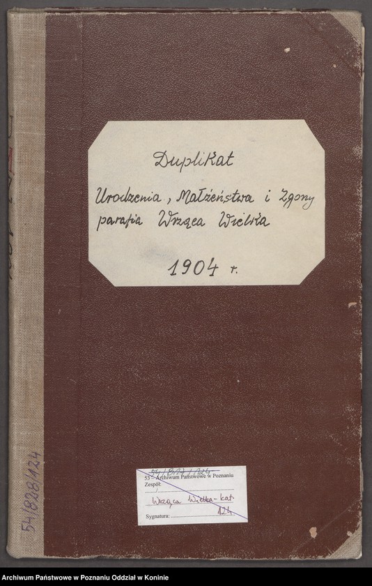 Obraz 2 z jednostki "Urodzenia, małżeństwa, zgony"