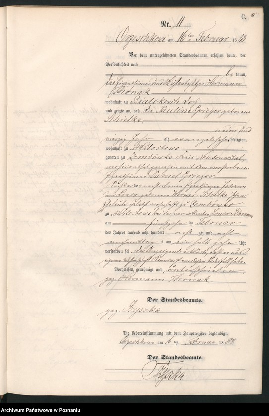 Obraz 14 z jednostki "Księga zgonów"