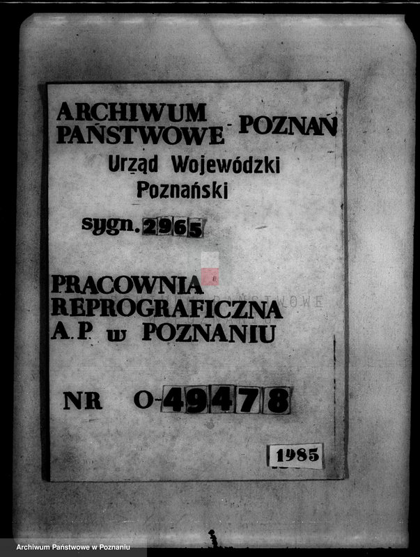 Obraz 1 z jednostki "Tymczasowy rejestr pomiarowy, operat parcelacyjny i szacunkowy majątku Jeziorki Kosztowskie powiatu wyrzyskiego"