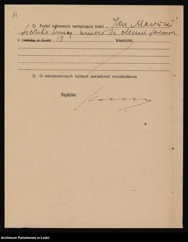 Obraz 13 z jednostki "Jan Maciński- fabryka asfaltu i przetworów ze smoły kamiennej oraz przedsiębiorstwo robót asfaltowych, dekarskich, betonowych i blacharskich"