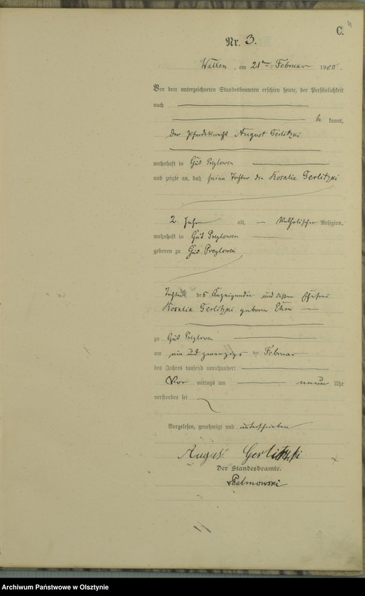 image.from.unit.number "Sterbe-Haupt-Register Nr 1 - 41"