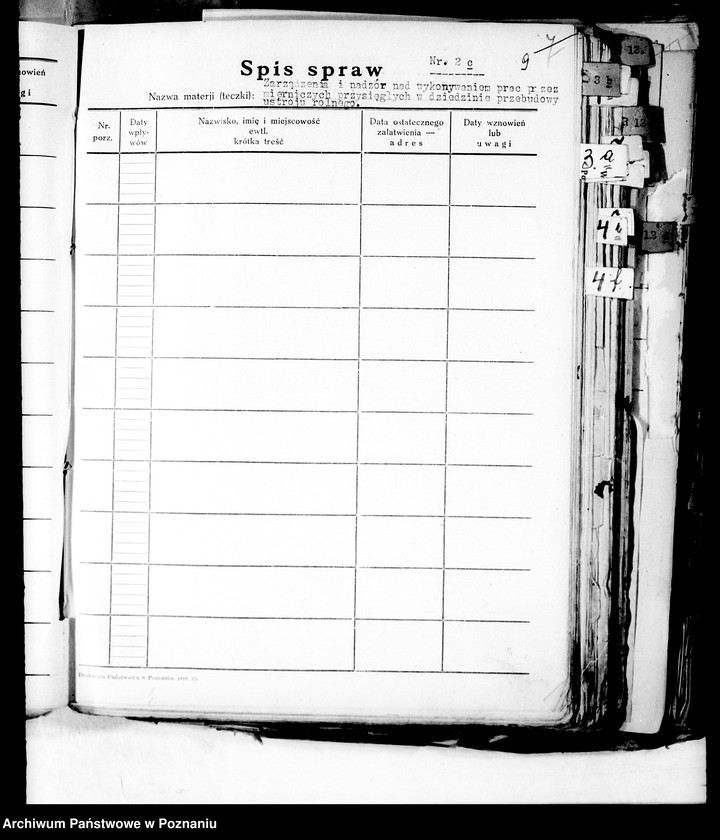 Obraz 14 z jednostki "Spisy spraw /Wydziału Rolnictwa i Reform Rolnych/"
