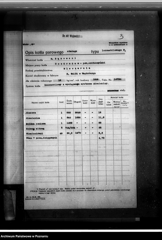 image.from.unit.number "Mleczarnia w Rozdrażewie pow. krotoszyński nr woj. kotła 481"